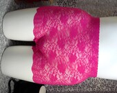 Hot Pink Retro High Waist Lace Panties S