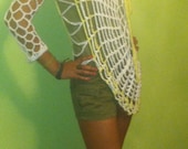 Webby Tunic - Ready To Wear - White and Yellow