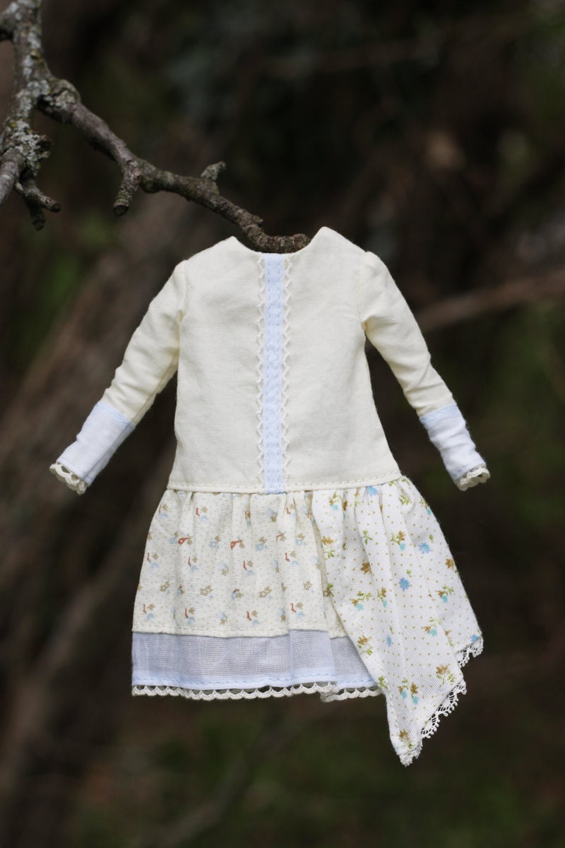 Blue-Eyed Mary Mori Girl Dress for Blythe Doll