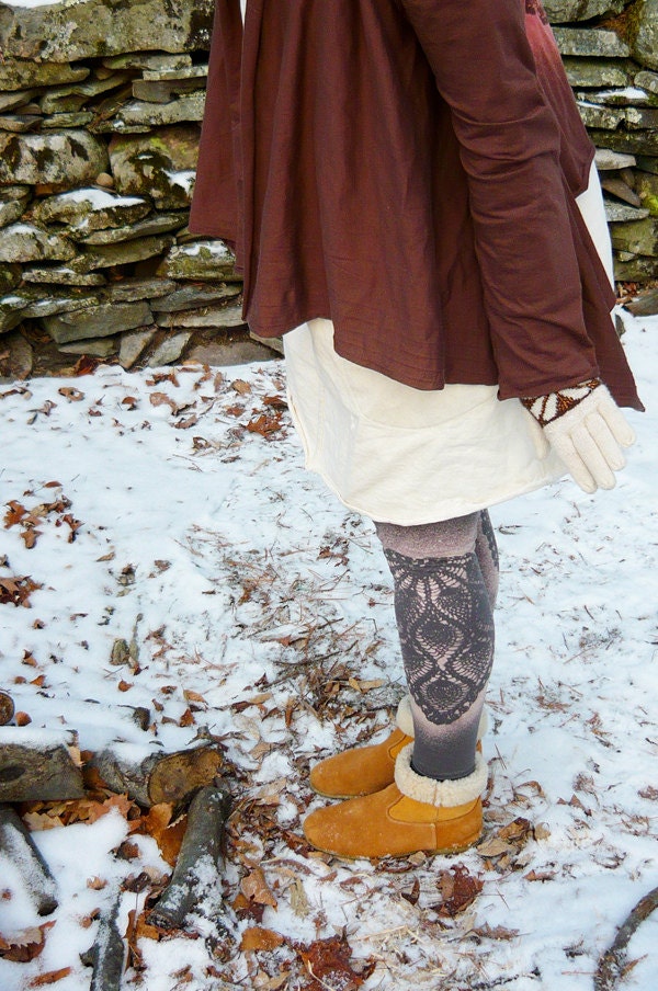 made to order doily print leggings