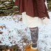 made to order doily print leggings