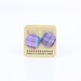 Fabric Button Cuff Links Purple Teal Plaid Vintage Inspired Fall Fashion Wedding Groomsmen Grooms // by Nicoles Threads