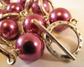 Fushia Pearl Necklace