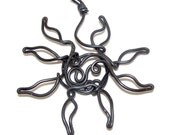 Metal Wire Work Filigree Sun Pendant