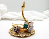 Vintage swan ring holder