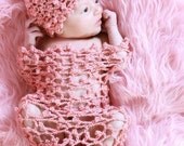Baby Photo Props Crochet Cocoon and Hat - Newborn Photography Props - Handmade - more colors available