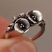 A Bouquet of Poppies - Handsculpted, Cast Sterling Silver Ring - Ready to Ship (Sizes 7.5 to 8)