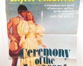 Vintage Book Advertising Poster - Ceremony Of The Innocent by Taylor Caldwell - Historical Romance Novel