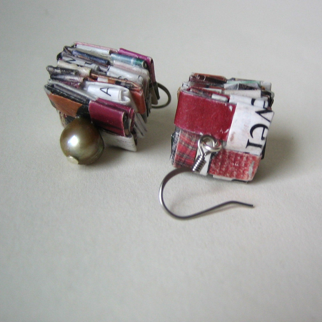 Fresh Eco Earrings - Paper & Pearls