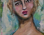 Elena - Original Small Mixed Media Painting