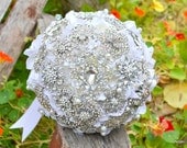 Rhinestone drop brooch bouquet -- deposit on a made-to-order brooch bouquet