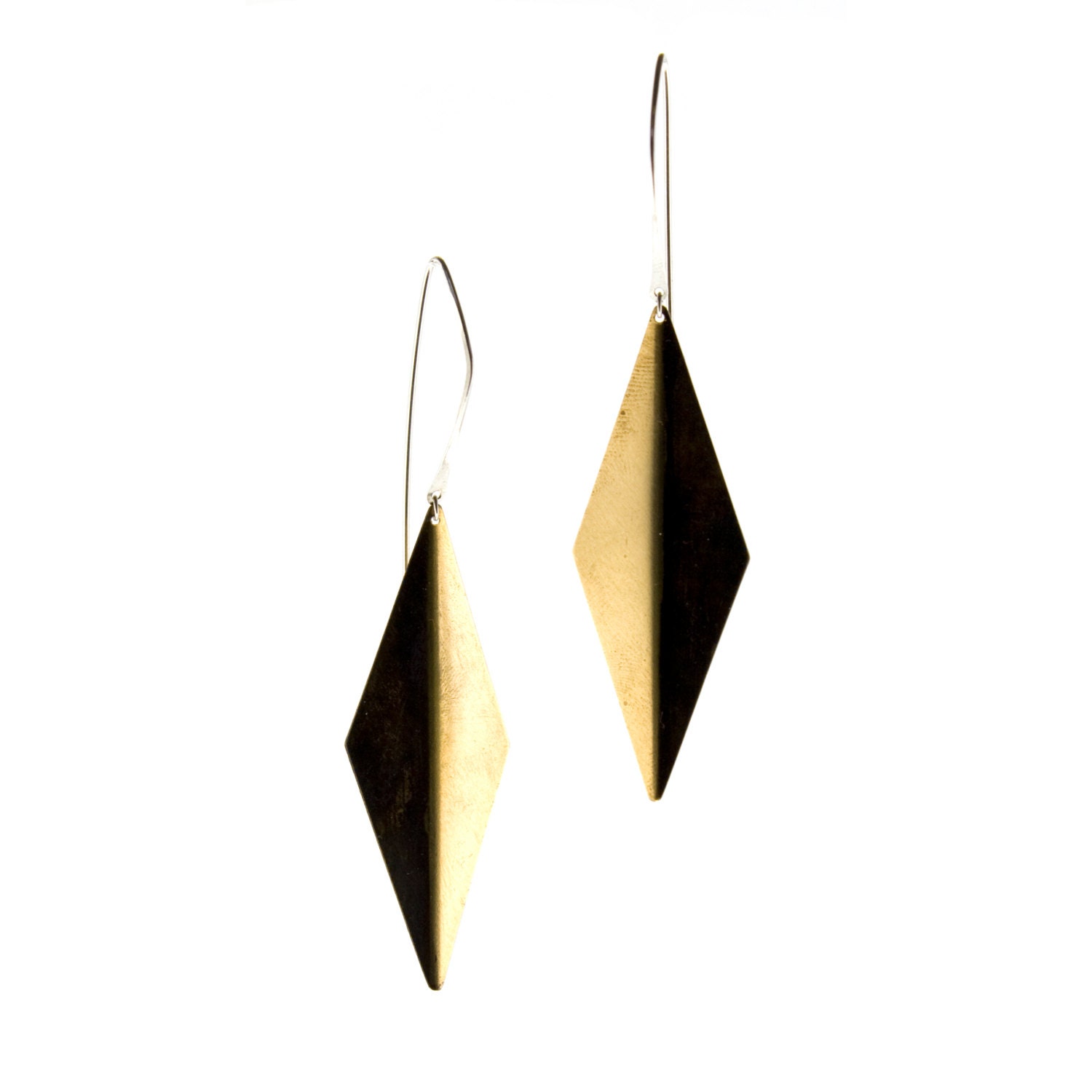 Lightweight - diamond shaped - geometric earrings