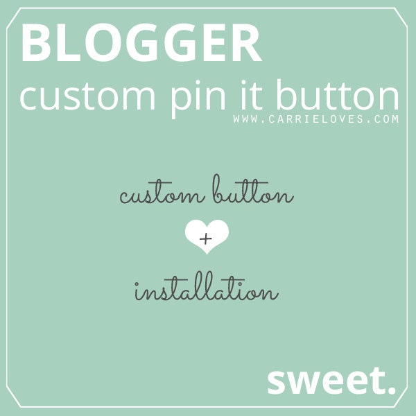 Custom Hovering Pin It Button For Images