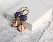 Cool purple earrings : Montessori