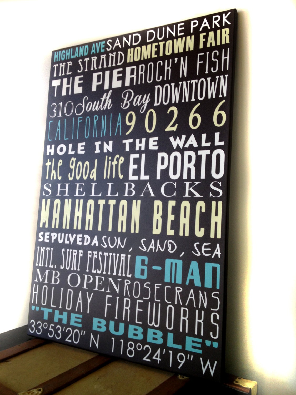 Typography "ELITE" Series Word Art Canvas Signage art personalized Words and phrases wall art 30X40