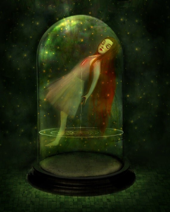 8X10 Sorrow Seeping - Lisa Falzon print