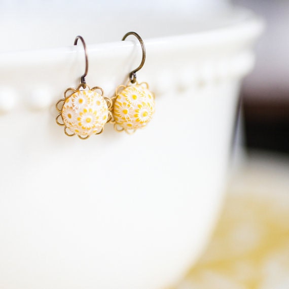 Tiny Goldenrod Earrings