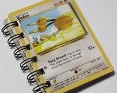 Recycled Pokemon Trading Card Notebook - Doduo