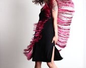 1960s Fringe Dress . Lilli Diamond LBD.  Swinging 60s MOD. Designer Vintage