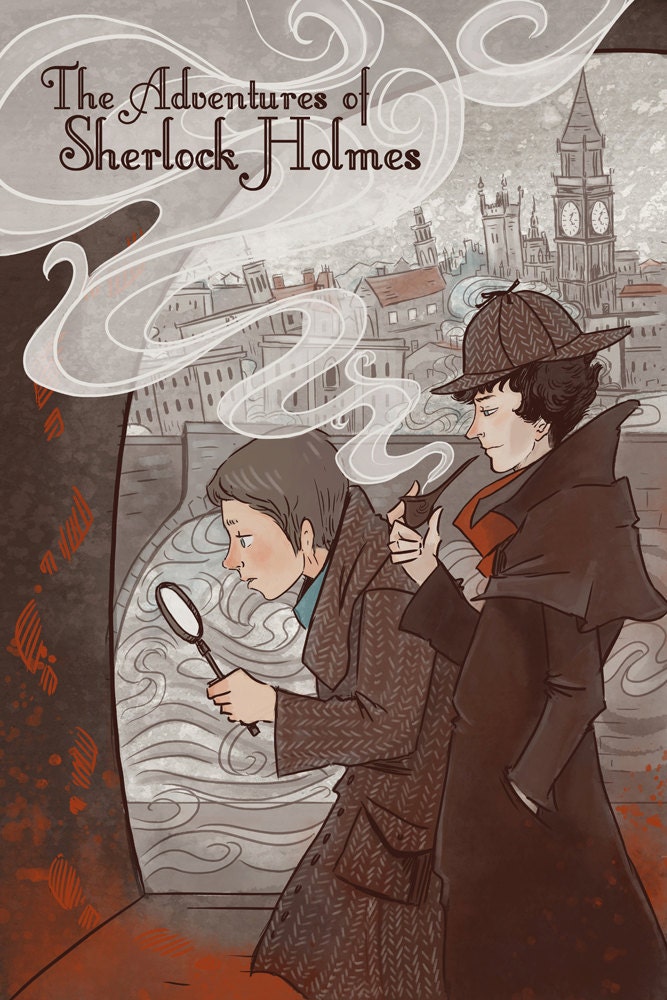 Sherlock Holmes Literary poster12x18 print