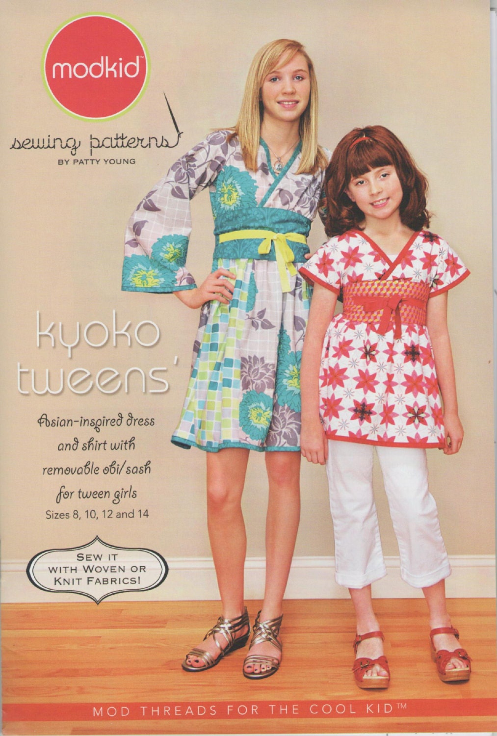 Kyoko Dress Pattern For Girls 8 to 14