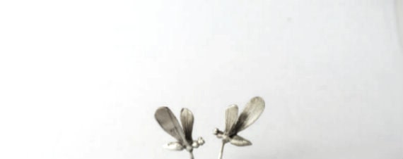 Tiny bee studs Sterling silver studs Animal jewelry Spring finds - CyKLu