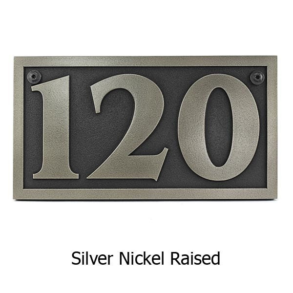 Benguiat Style Address Sign, Benguiat Address Numbers, Modern Advantage Numbers, made in USA 13x7 inches