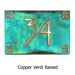 American Craftsman Arts and Crafts font with 4on4 square border Bungalow name or address plaque