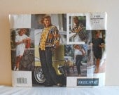 Women's Jacket, Dress, Top, Shorts and Pants Size 8-10-12 UNCUT Vintage Vogue Sport 1101 Sewing Pattern