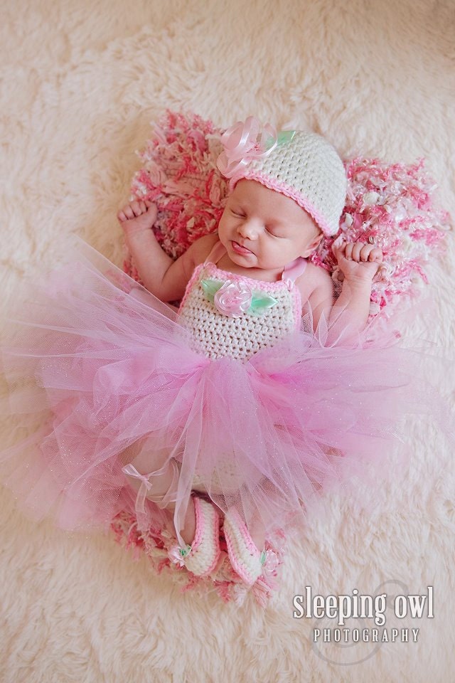 Baby Girls Crochet Dress Romper Tutu Hat Nitamaesgarden Baby Girls Crochet Dress Romper Tutu Hat Nitamaesgarden