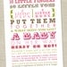 Baby Girl Shower Invitation - pink green brown words, girl, girly (Printable Digital File)