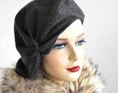 Gray Beret Hat- Wool Beret- Knit Gray Beret- Women- Fall Fashion