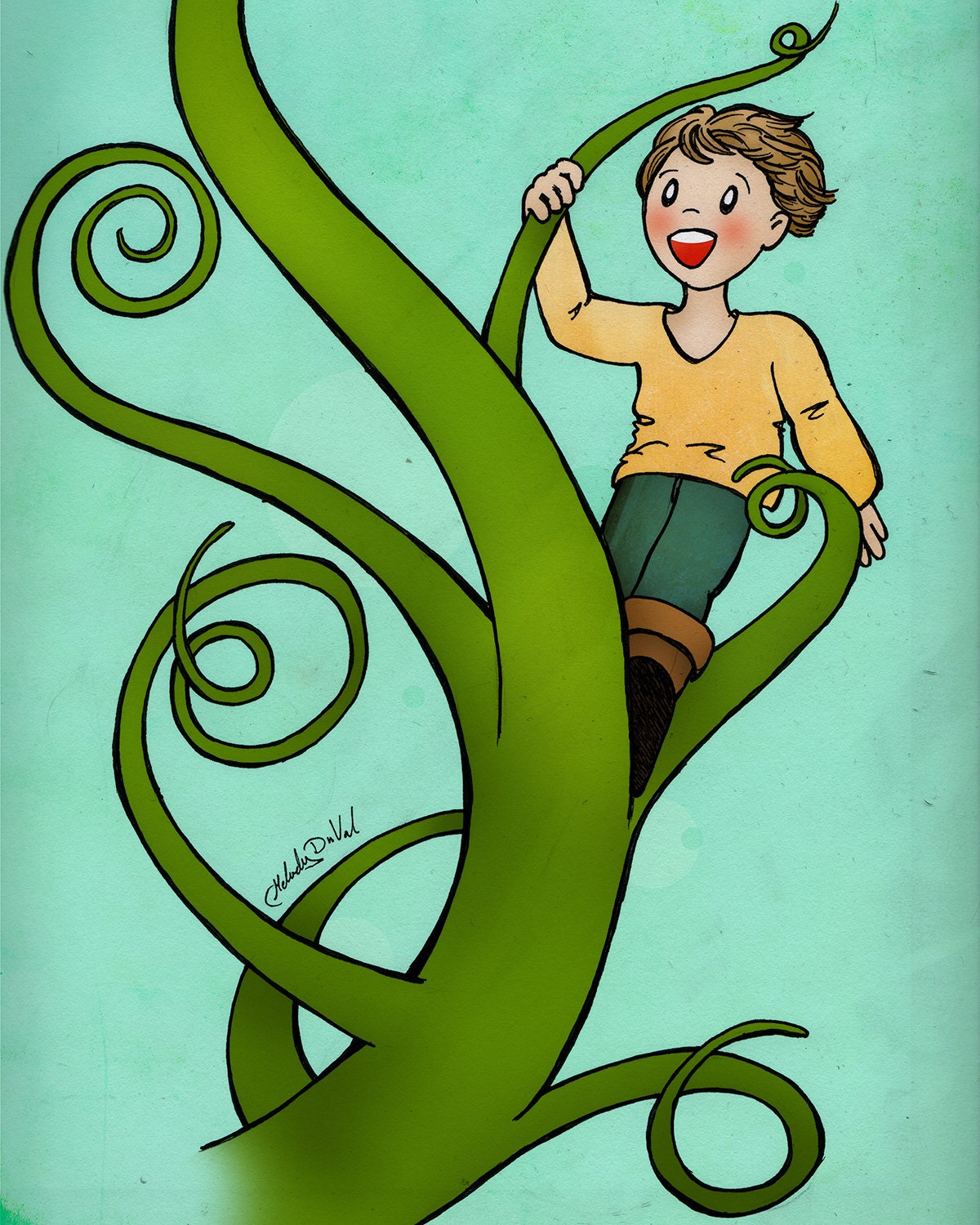 8x10 Print - Jack & The Beanstalk