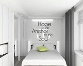 Hope Is an Anchor to the Soul Customizable Wall Decal