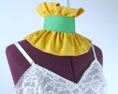 Ruffle Choker, Mardi Gras Choker, Ruffle Neck Piece--Ready To Ship--