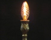 Twisted Mermaid candlestick lamp