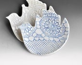 white ceramic plates 2 ceramic bird plates handmade dinnerware wedding decor table setting blue and white