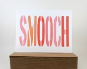 Valentine Card, Anniversary, Wedding Card, Greeting Card, Big Smooch, Kiss, Funny Card, Humorous - Single - craftedbylindy