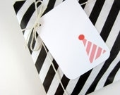 Gift Tags, Happy Birthday Tag, Hang Tags, Birthday Hat Tag, Wrapping Supplies - set of 12