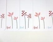 Gift Tags, Thank You Tag, Flower Tags, Hang Tags, Wrapping Supplies - set of 12