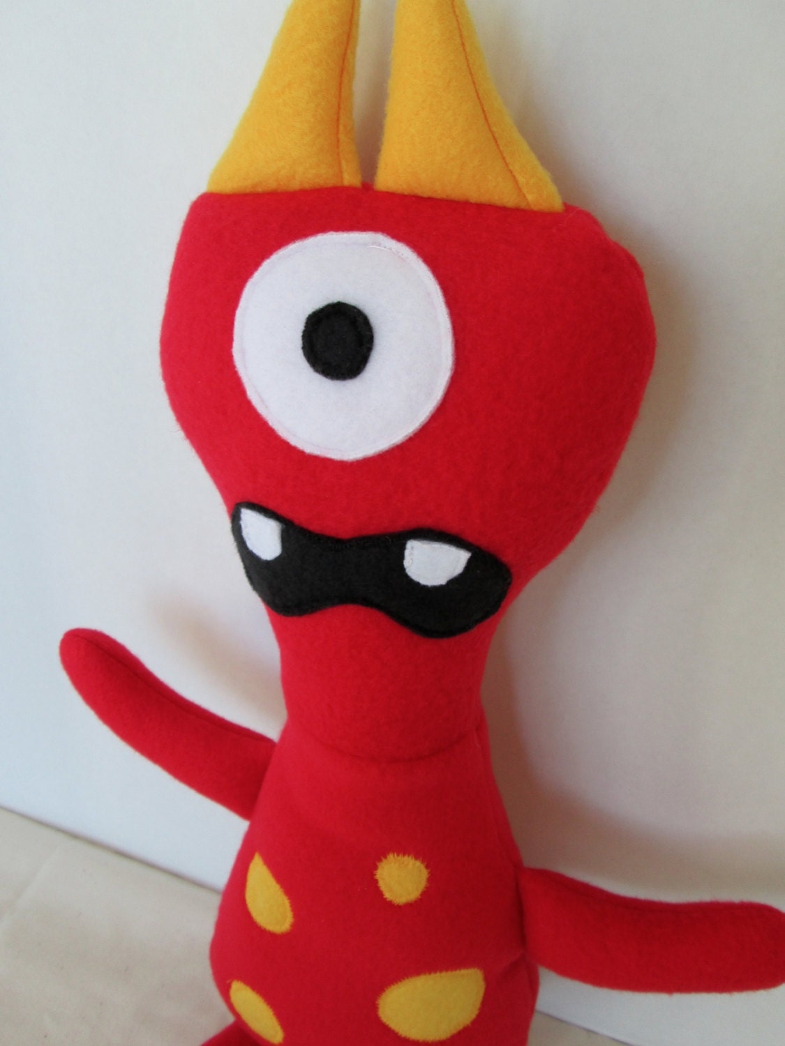 Red Cyclops Monster Doll