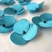10 Blue Violet Style Pink Handmade Organza Flowers