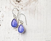 Lavender drop earrings - Hydrangea - Pastel jewelry - Bloom by BeautySpot  (E136)