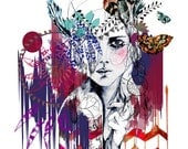 Tribal Girl // FASHION ILLUSTRATION /A3 Giclée print