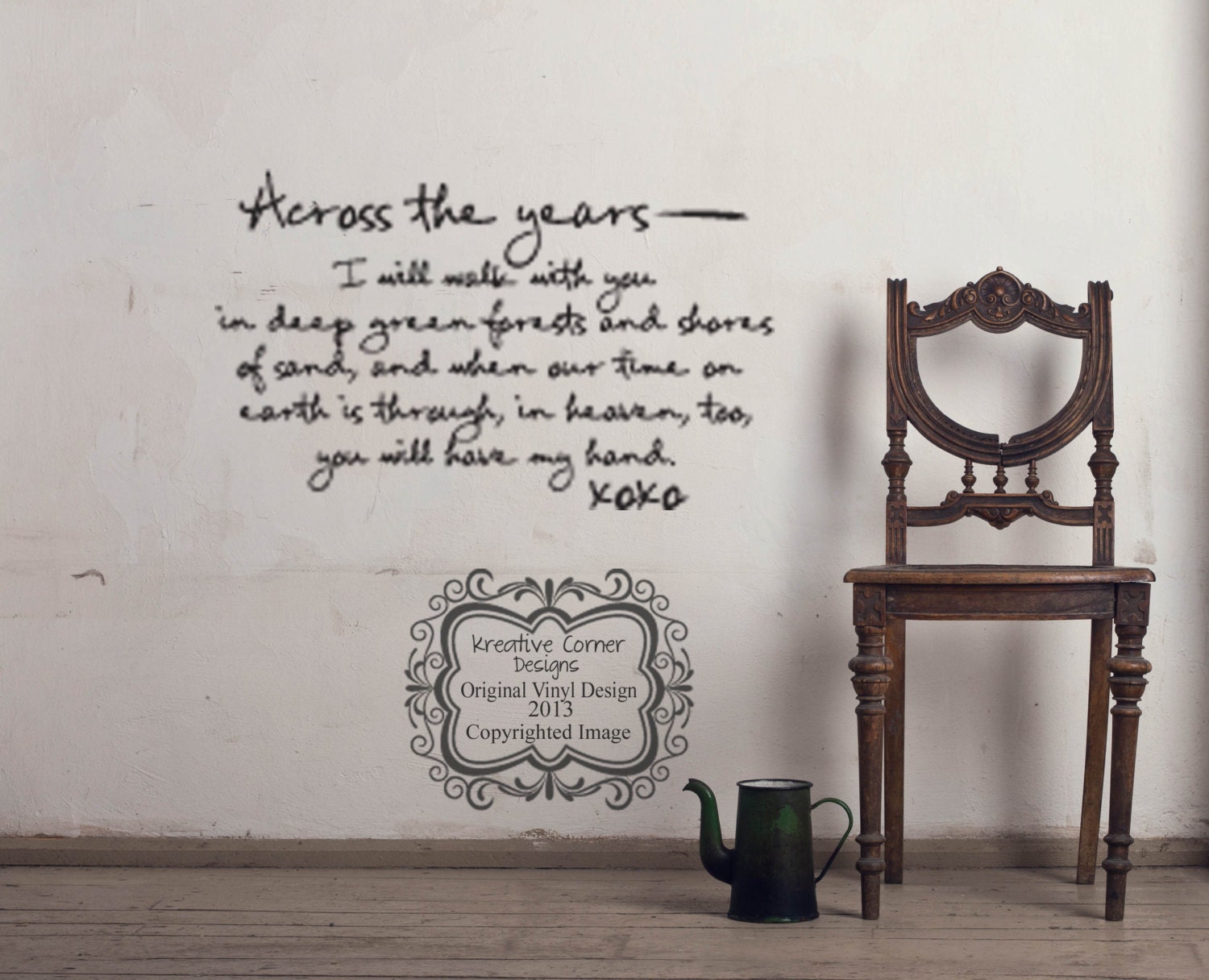 Across The Years...... Vinyl Decal