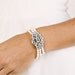 DENVER Bracelet-  pearl, bridal jewelry, rhinestone, wedding glam