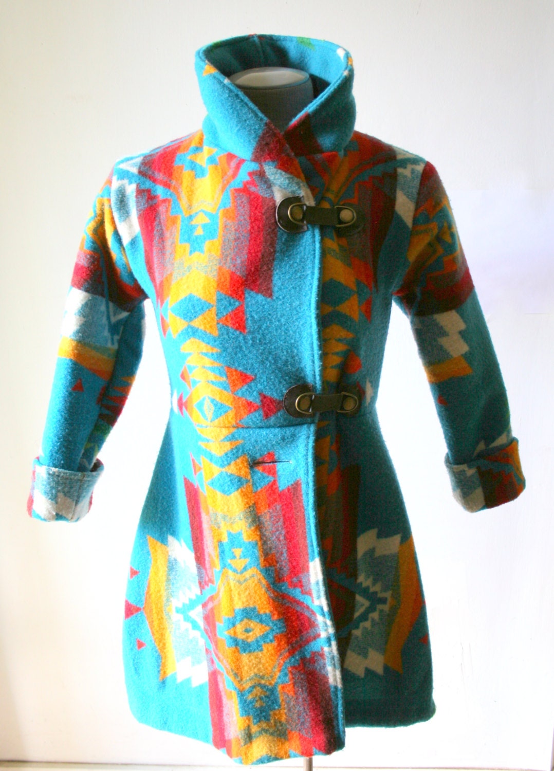 Reserved For Danielle - Custom Pendleton Navajo Wool Blanket Coat