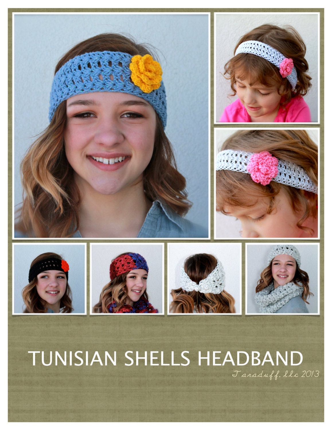 tunisian shells headband pattern
