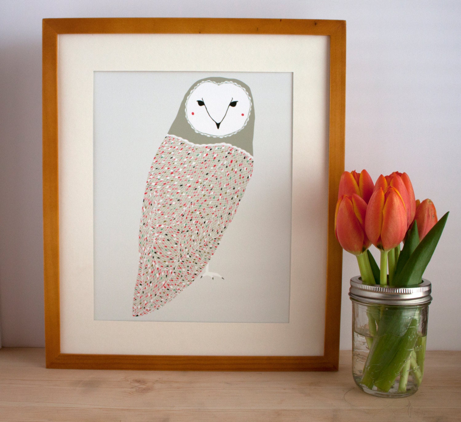 Barn Owl Giclee Print - Free US Shipping
