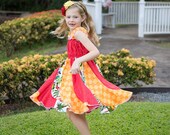 Girls Dress, Aloha Twirl, by SunLoveShirts